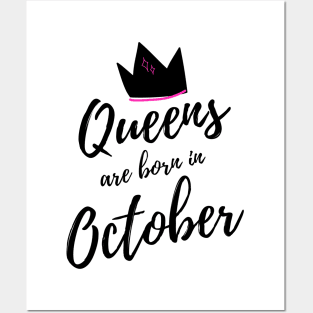 Queens are born in October. Happy Birthday! Posters and Art